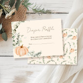 Herfst kleine pompoen Baby shower Informatiekaartje