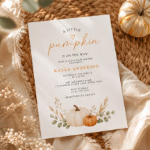 Herfst Kleine Pompoen Baby Shower