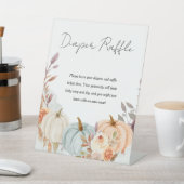 Herfst kleine pompoen Baby shower Reclamebord Met Voetstuk (Insitu)