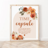 Herfst Kleine Pompoen Baby shower Tijd Capsule Tek Poster