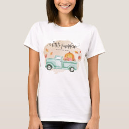 Herfst Kleine Pompoen Boerderij Truck, aanstaande T-shirt