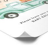 Herfst Kleine Pompoen Boerderij Truck Kaarten en g Poster (Hoek)