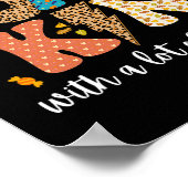 Herfst kleine pompoen met veel kruid halloween Tod Poster (Hoek)