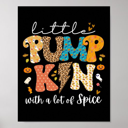 Herfst kleine pompoen met veel kruid halloween Tod Poster (Voorkant)