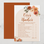 Herfst kleine pompoen over of onder Baby shower sp Kaart (Voorkant / Achterkant)