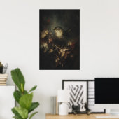 Herfst Kleine Winterkoning Vogel Kunst Printbare M Poster (Thuiskantoor)