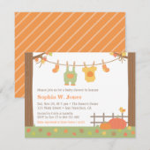 Herfst Kleren Baby Shower Uitnodigingen (Voorkant / Achterkant)