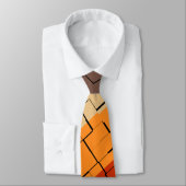 Herfst Kleur Abstract patroon Stropdas (Gebonden)