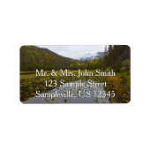 Herfst kleur bij Cub Lake Etiket (Voorkant)