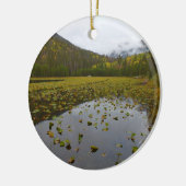 Herfst kleur bij Cub Lake Keramisch Ornament (Links)