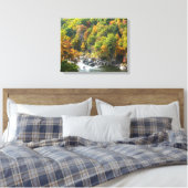 Herfst Kleur in Ohiopyle State Park Canvas Afdruk (Insitu (Slaapkamer))