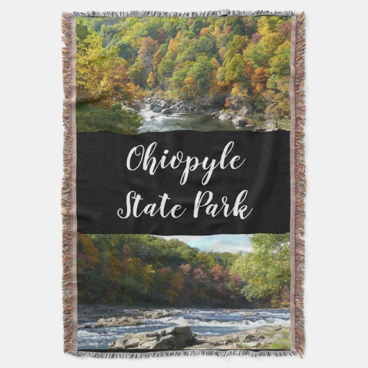 Herfst Kleur in Ohiopyle State Park Deken (Voorkant Verticaal)