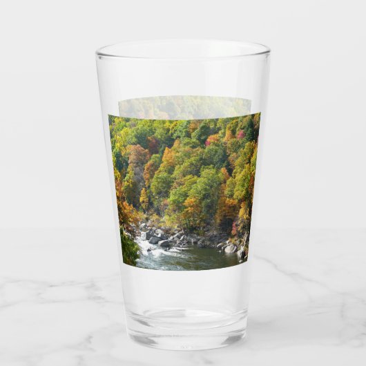 Herfst Kleur in Ohiopyle State Park Glas (Achterkant)