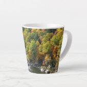 Herfst Kleur in Ohiopyle State Park Latte Mok (Rechterhoek)