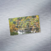 Herfst Kleur in Ohiopyle State Park Magnetisch Visitekaartje (Voorbeeld)