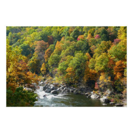 Herfst Kleur in Ohiopyle State Park Perfect Poster