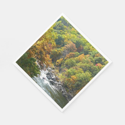 Herfst Kleur in Ohiopyle State Park Servetten (Hoek)