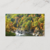 Herfst Kleur in Ohiopyle State Park Visitekaartje (Achterkant)