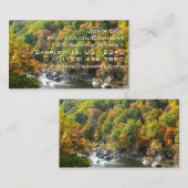 Herfst Kleur in Ohiopyle State Park Visitekaartje (Voorkant / Achterkant)