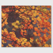 Herfst Kleur Japanse apel lekt Cadeaupapier (Vlak)