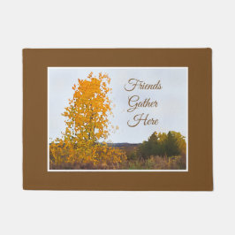 Herfst Kleur katoenhoutboom Impressionist Art Quot Deurmat
