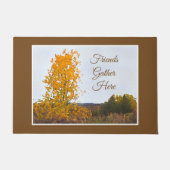 Herfst Kleur katoenhoutboom Impressionist Art Quot Deurmat (Voorkant)