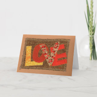 Herfst kleur liefde feestdagen kaart