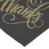 Herfst kleur paisley-geven Bedankt swirly tekst Medium Tafelloper (Hoek)