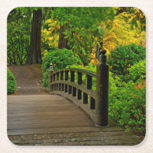 Herfst Kleur, Portland Japanse Tuin Kartonnen Onderzetters