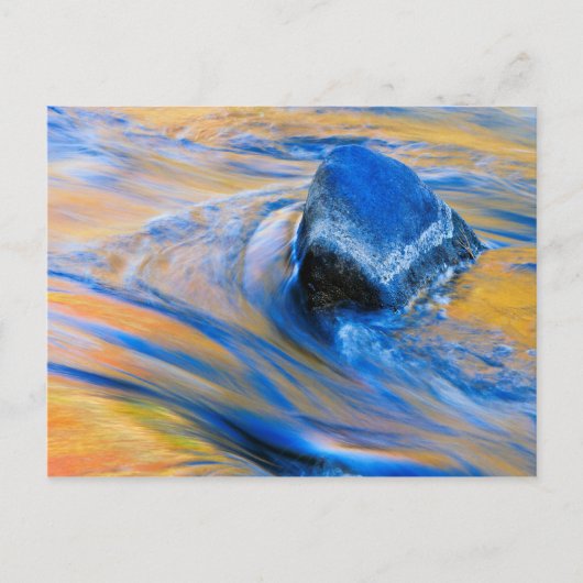 Herfst Kleur Water Abstract Briefkaart (Voorkant)
