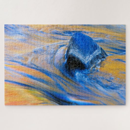 Herfst Kleur Water Abstract Legpuzzel (Horizontaal)