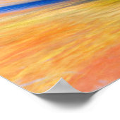 Herfst Kleur Water Abstract Poster (Hoek)