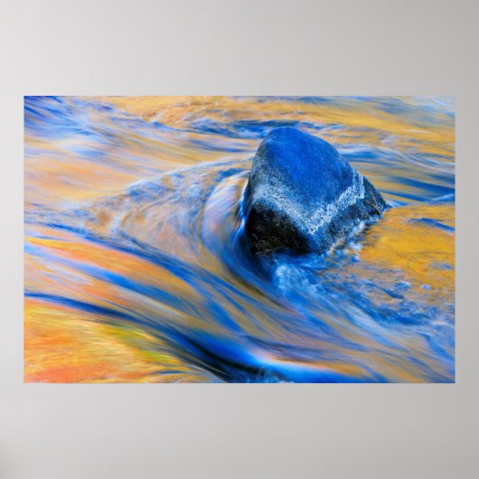 Herfst Kleur Water Abstract Poster (Voorkant)
