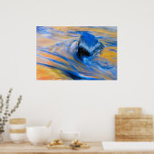 Herfst Kleur Water Abstract Poster (Keuken)
