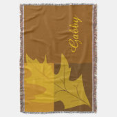 Herfst kleurblok deken (Voorkant Verticaal)