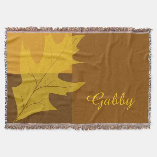 Herfst kleurblok deken (Voorkant)