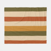 Herfst Kleurblok Fleece Deken (Voorkant (Horizontaal))