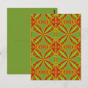 Herfst Kleuren Abstract Geometrisch Ontwerp Briefkaart