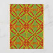 Herfst Kleuren Abstract Geometrisch Ontwerp Briefkaart (Voorkant)