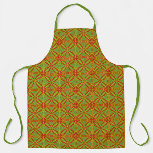 Herfst Kleuren Abstract Geometrisch Ontwerp Schort