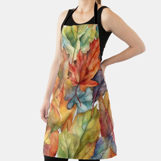 Herfst kleuren bladeren schort (Insitu)