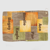 Herfst kleuren blokkeert handdoeken Golf (Horizontaal)
