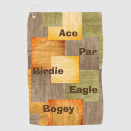 Herfst kleuren blokkeert handdoeken Golf