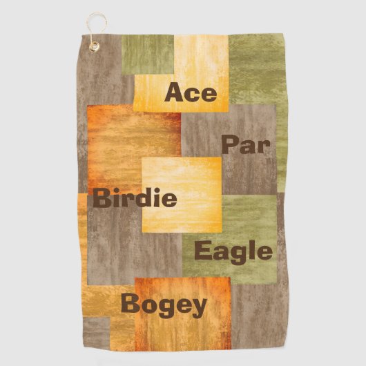 Herfst kleuren blokkeert handdoeken Golf (Voorkant)