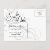 Herfst Kleuren Eenvoudig De datum opslaan Aankondigingskaart (Achterkant)