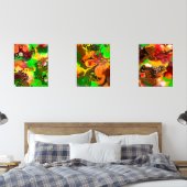 Herfst Kleuren Fluid Art Muurkunst Sets (Slaapkamer)