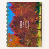 Herfst kleuren geloven notitieboek (Voorkant)
