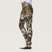 Herfst kleuren Grappig mozaïek patroon Leggings (Links)
