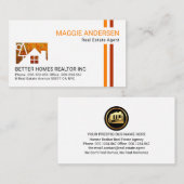 Herfst Kleuren Huis Landschap Lijnen Realiteit Visitekaartje (Voorkant / Achterkant)