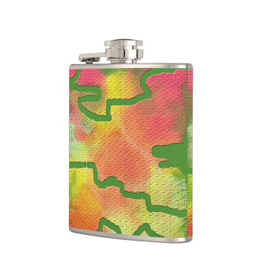 Herfst kleuren Kolf Heupfles (Links)